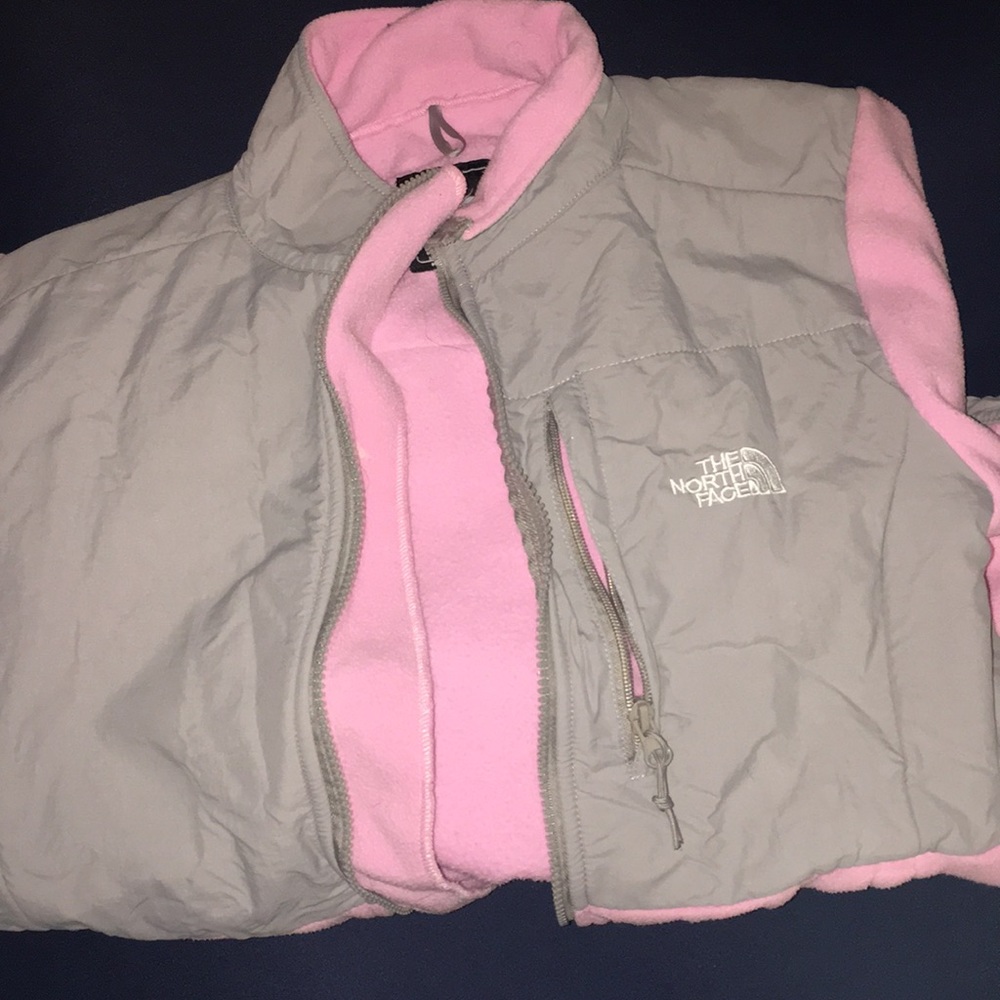Pink and Grey Northface Denali